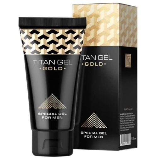 Titan Gel - Gold Augmentation Pénis 50Ml - TITAN GEL | pharmacie, stimulants pour garçons, agrandissement du pénis | Dimensions : 60