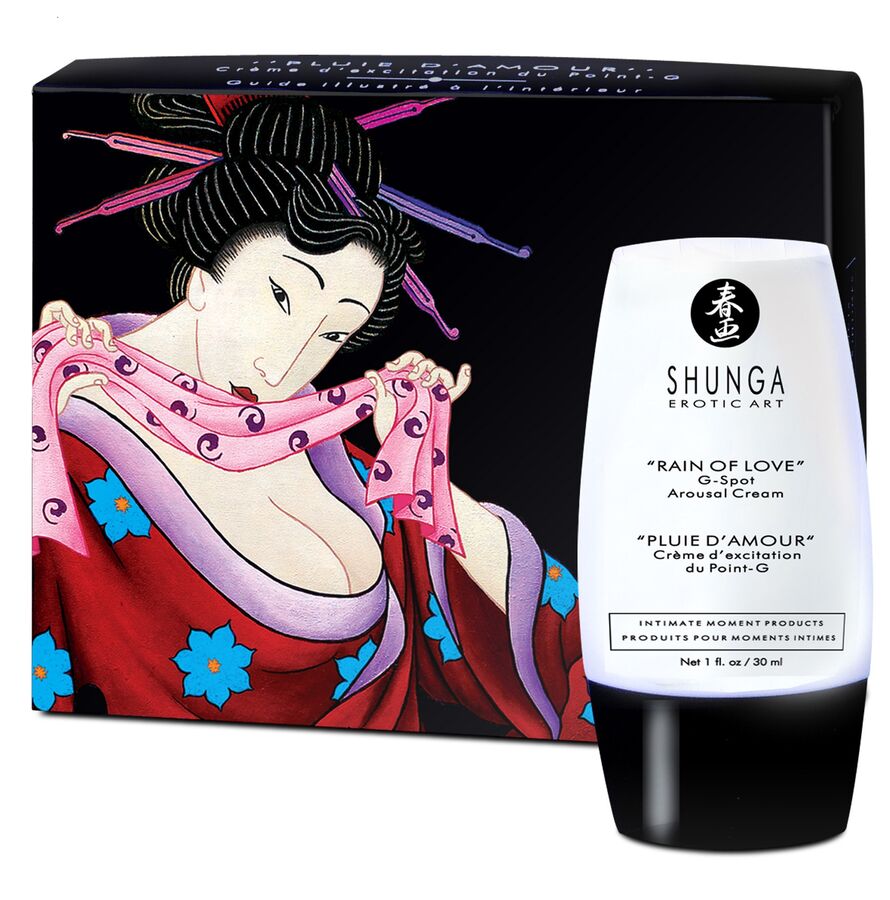 Shunga - Crème Stimulante Rain Of Love Point G - SHUNGA APHRODISIACS | pharmacie, stimulants pour les femmes, pour votre point g | Dimensions : 135