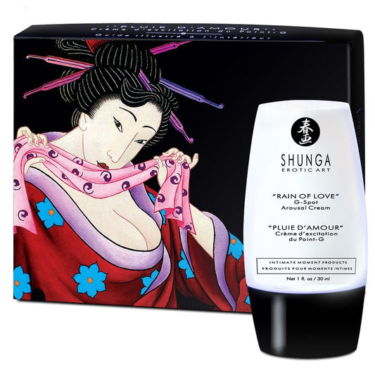 Shunga - Crème Stimulante Rain Of Love Point G - SHUNGA APHRODISIACS | pharmacie, stimulants pour les femmes, pour votre point g | Dimensions : 135