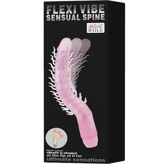 Baile - Flexi Vibe Sensual Spine Gode Vibrant Pliable Lilas 23.5 Cm