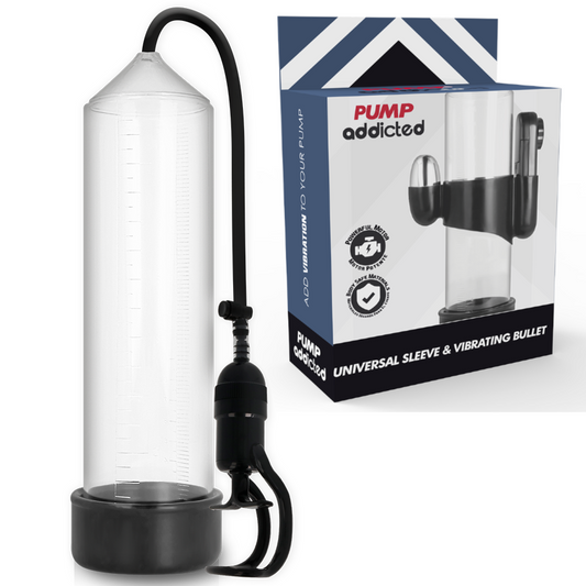 Pump Addicted - Vibrateur Transparent Rx5 - PUMP ADDICTED | sextoys, jouets sexuels pour hommes, accessoires de pénis, pénis agrandisseur pompe | Dimensions : 0