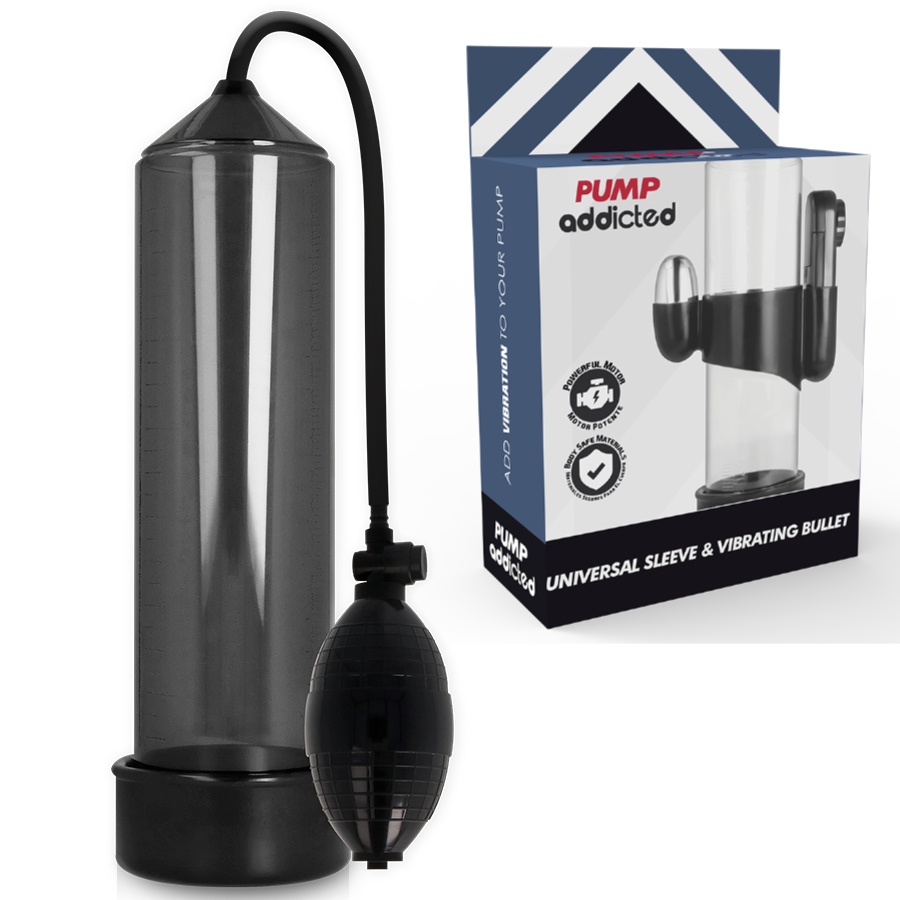 Pump Addicted - Vibrateur Rx3 Noir - PUMP ADDICTED | sextoys, jouets sexuels pour hommes, accessoires de pénis, pénis agrandisseur pompe | Dimensions : 0