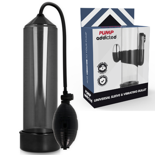 Pump Addicted - Vibrateur Rx3 Noir - PUMP ADDICTED | sextoys, jouets sexuels pour hommes, accessoires de pénis, pénis agrandisseur pompe | Dimensions : 0