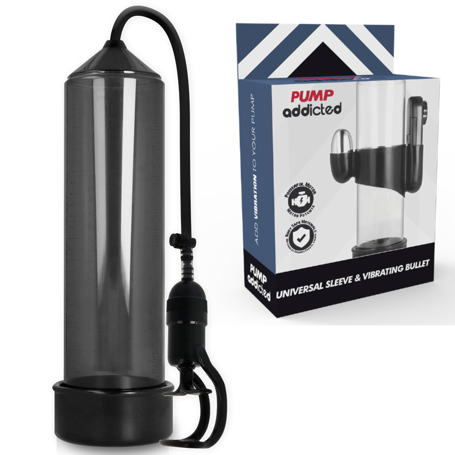 Pump Addicted - Vibrateur Rx5 Noir - PUMP ADDICTED | sextoys, jouets sexuels pour hommes, accessoires de pénis, pénis agrandisseur pompe | Dimensions : 0