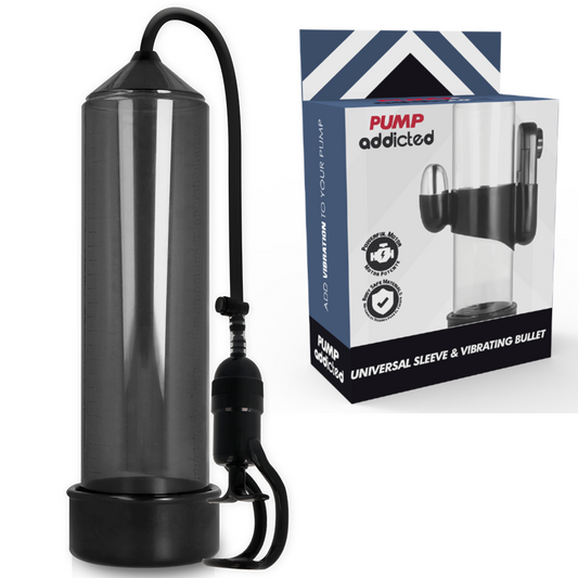 Pump Addicted - Vibrateur Rx5 Noir - PUMP ADDICTED | sextoys, jouets sexuels pour hommes, accessoires de pénis, pénis agrandisseur pompe | Dimensions : 0