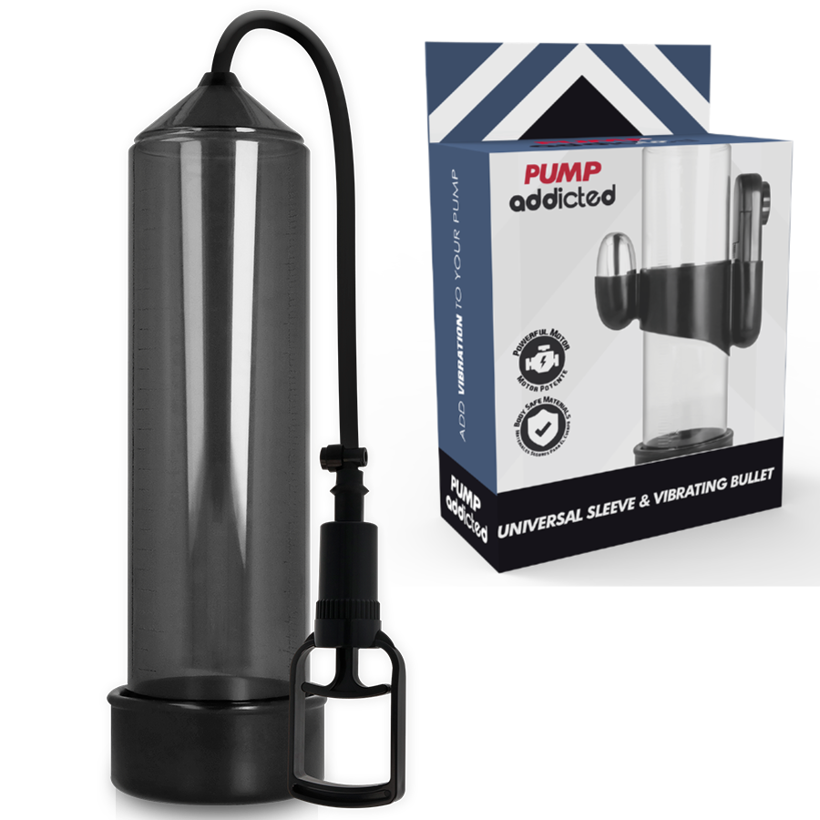 Pump Addicted - Vibrateur Rx7 Noir - PUMP ADDICTED | sextoys, jouets sexuels pour hommes, accessoires de pénis, pénis agrandisseur pompe | Dimensions : 0
