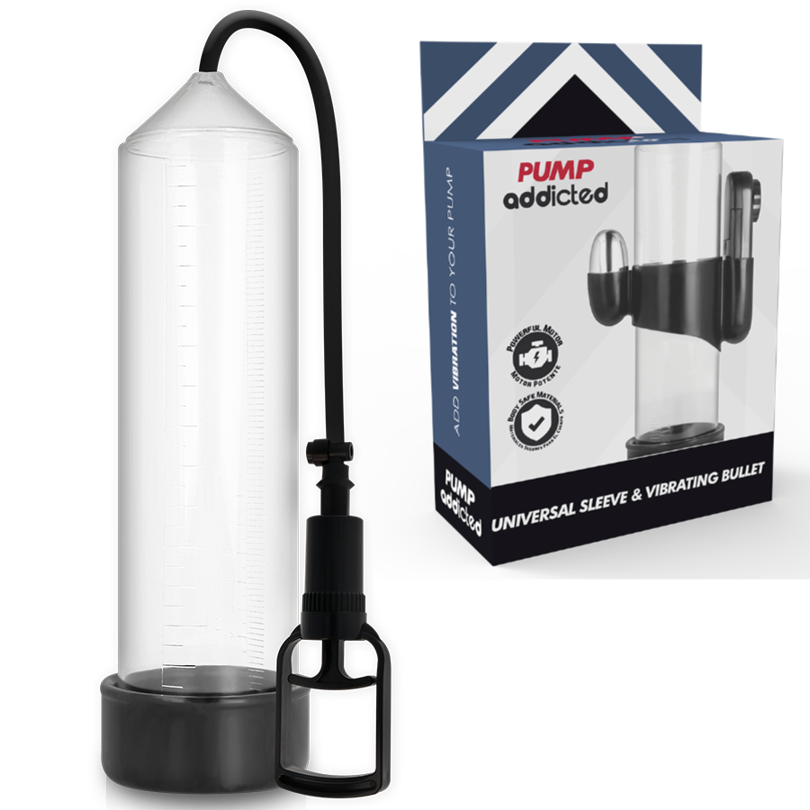 Pump Addicted - Vibrateur Transparent Rx7 - PUMP ADDICTED | sextoys, jouets sexuels pour hommes, accessoires de pénis, pénis agrandisseur pompe | Dimensions : 0