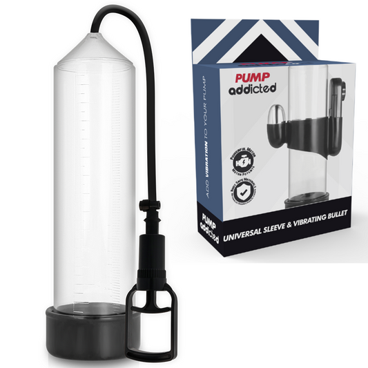 Pump Addicted - Vibrateur Transparent Rx7 - PUMP ADDICTED | sextoys, jouets sexuels pour hommes, accessoires de pénis, pénis agrandisseur pompe | Dimensions : 0