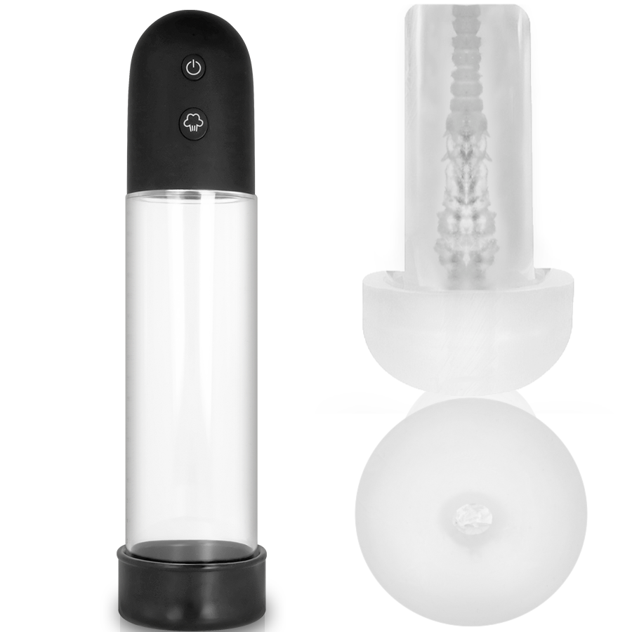 Pump Addicted - Rx11 Automatique Avec Masturbateur - PUMP ADDICTED | sextoys, jouets sexuels pour hommes, accessoires de pénis, pénis agrandisseur pompe | Dimensions : 0