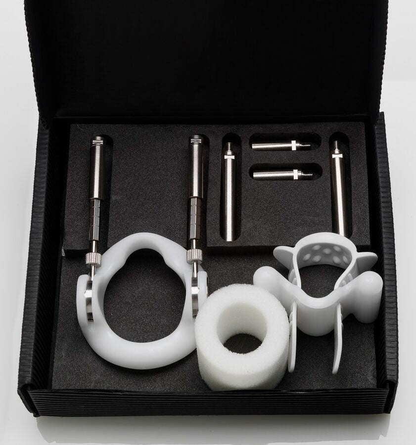 Jes-Extender -  Agrandissement Du Pénis Noir - JES-EXTENDER | sextoys, jouets sexuels pour hommes, accessoires de pénis, extenseur de pénis mécanique | Dimensions : 540
