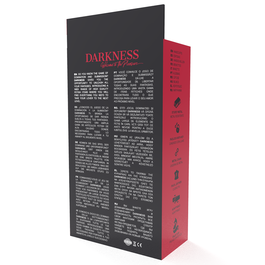 Menottes élégantes Darkness pour expériences intenses