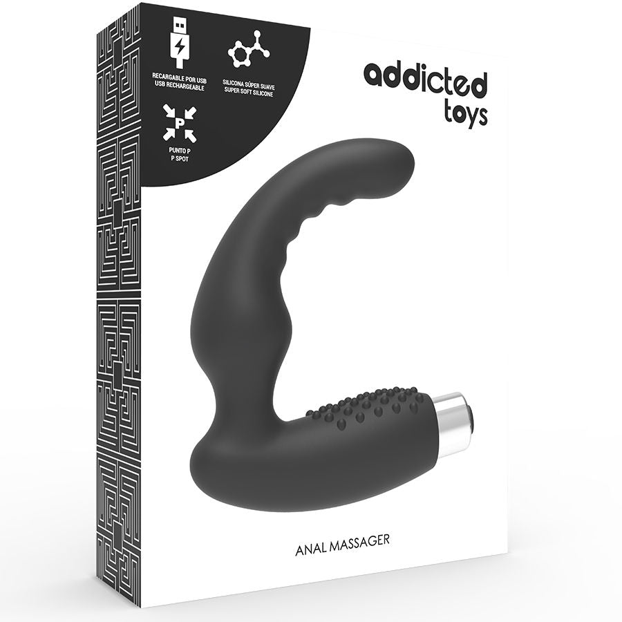 Vibromasseur Prostatique Rechargeable Modèle 2 - Noir