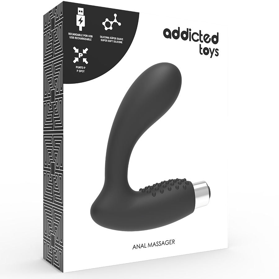 Vibromasseur Prostatique Rechargeable Modèle 5 - Noir