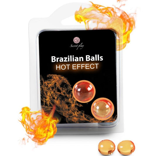 Secretplay - Balles Brésiliennes Effet Chauffant 2 Unités - SECRETPLAY COSMETIC | pharmacie, lubrifiants, effet thermique | Dimensions : 21