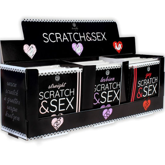 Secretplay - Affichage + Postures Scratch & Sex (Es/En/Fr/Pt/De) - SECRETPLAY 100% GAMES | jeux, jeux de couple | Dimensions : 810
