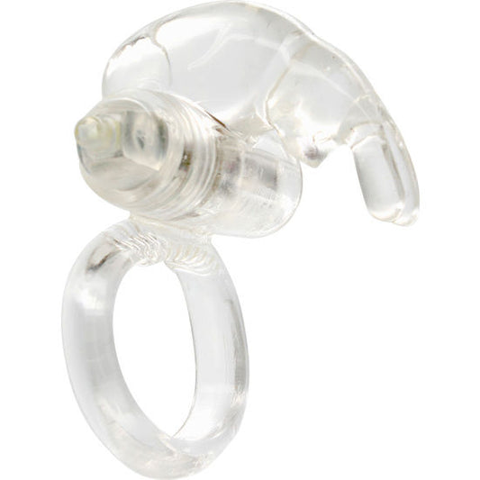 Seven Creations - Anneau Vibrateur En Silicone Transparent - SEVEN CREATIONS | sextoys, jouets sexuels pour hommes, accessoires de pénis, anneaux de pénis, cockring avec vibration | Dimensions : 45