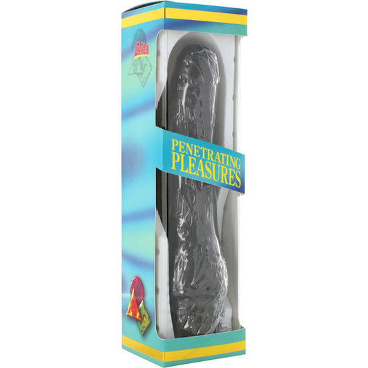Seven Creations - Vinyle P-Shape Vibrateur Pénis Noir 20 Cm