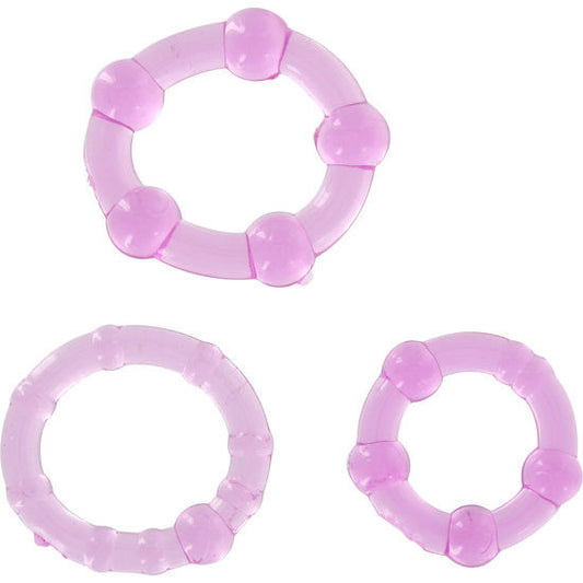 Seven Creations - Ensemble De Trois Anneaux Pénis Lilas