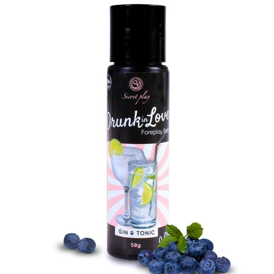 Secretplay - Drunk In Love Gin&Tonic Lubrifiant 60 Ml - SECRETPLAY COSMETIC | pharmacie, lubrifiants, aux saveurs délicieuses | Dimensions : 70
