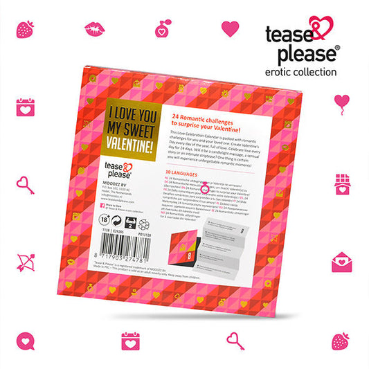 Tease & Please - Calendrier De Avent Saint-Valentin - TEASE&PLEASE | jeux, jeux de couple | Dimensions : 70