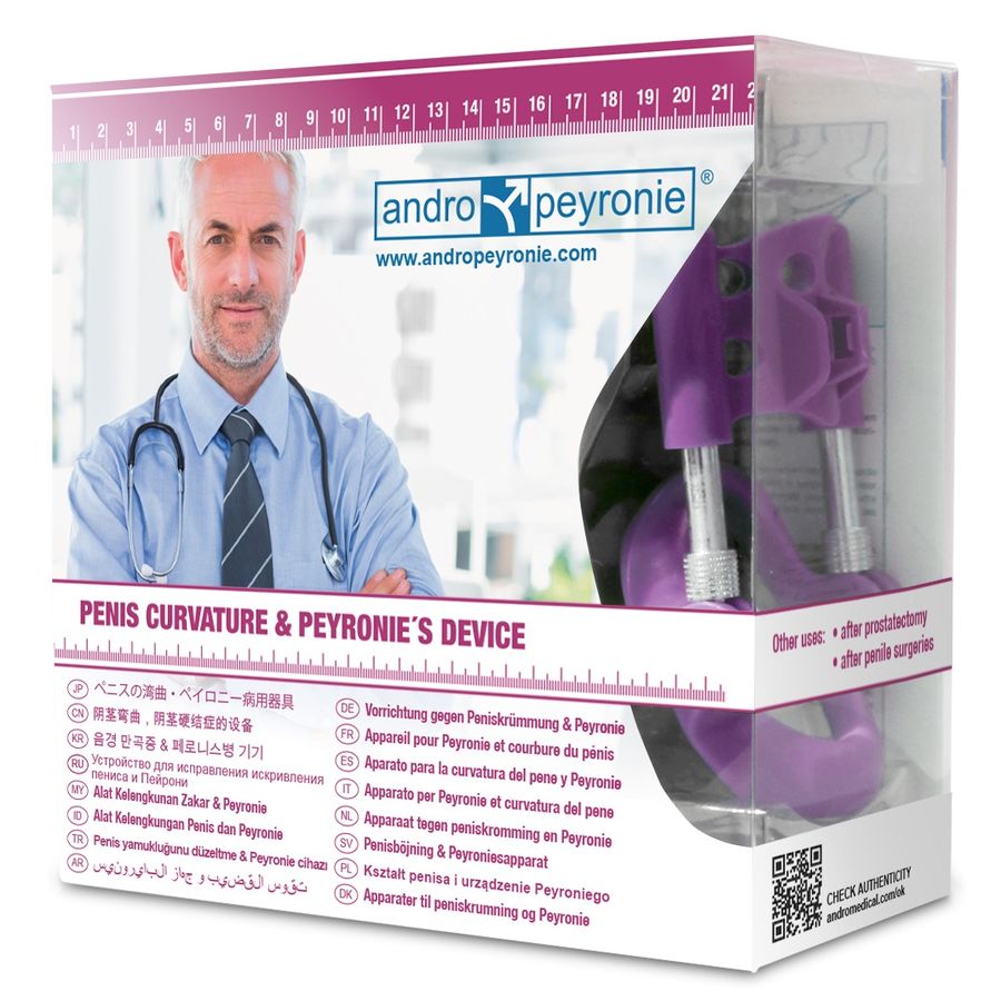 Andropeyronie - Correction De La Courbure Du Pénis - ANDRO MEDICAL | sextoys, jouets sexuels pour hommes, accessoires de pénis, extenseur de pénis mécanique | Dimensions : 445