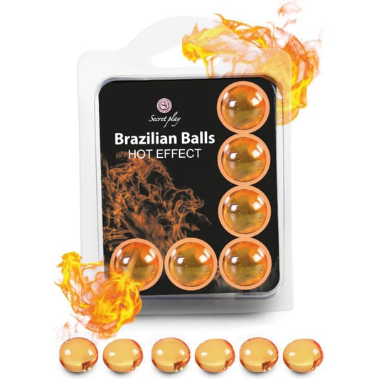 Secretplay - Set 6 Balles Brésiliennes Effet Chaleur - SECRETPLAY COSMETIC | pharmacie, lubrifiants, effet thermique | Dimensions : 35