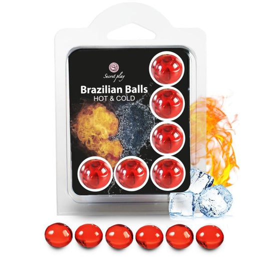 Secretplay - Set 6 Balles Brésiliennes Effet Chaud Et Froid - SECRETPLAY COSMETIC | pharmacie, lubrifiants, effet froid | Dimensions : 35