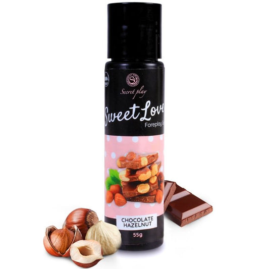 Secretplay - Gel Sweet Love Chocolat A La Noisette 60 Ml - SECRETPLAY COSMETIC | pharmacie, lubrifiants, aux saveurs délicieuses | Dimensions : 70