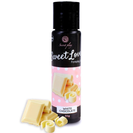 Secretplay - Gel Sweet Love Chocolat Blanc 60 Ml - SECRETPLAY COSMETIC | pharmacie, lubrifiants, aux saveurs délicieuses | Dimensions : 70