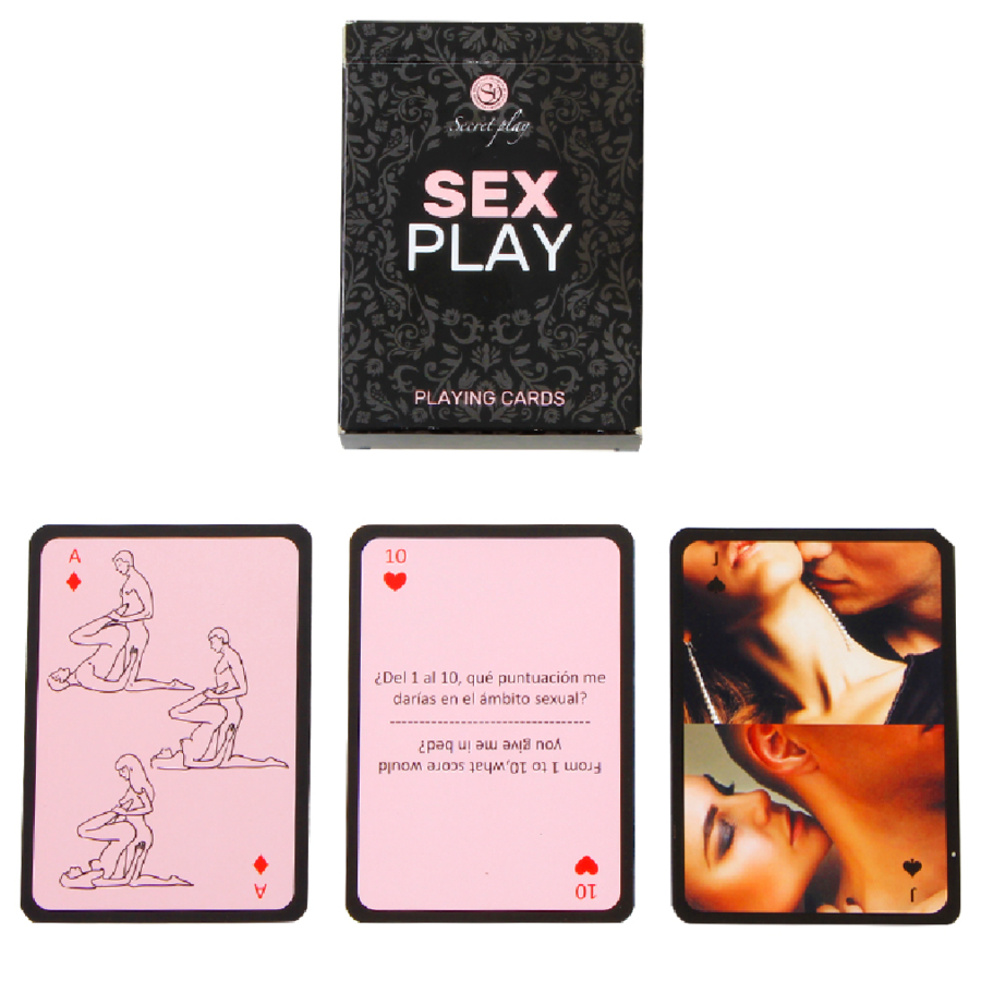 Secretplay - Cartes À Jouer Sex Play (Es/En) - SECRETPLAY 100% GAMES | jeux, jeux de cartes | Dimensions : 95