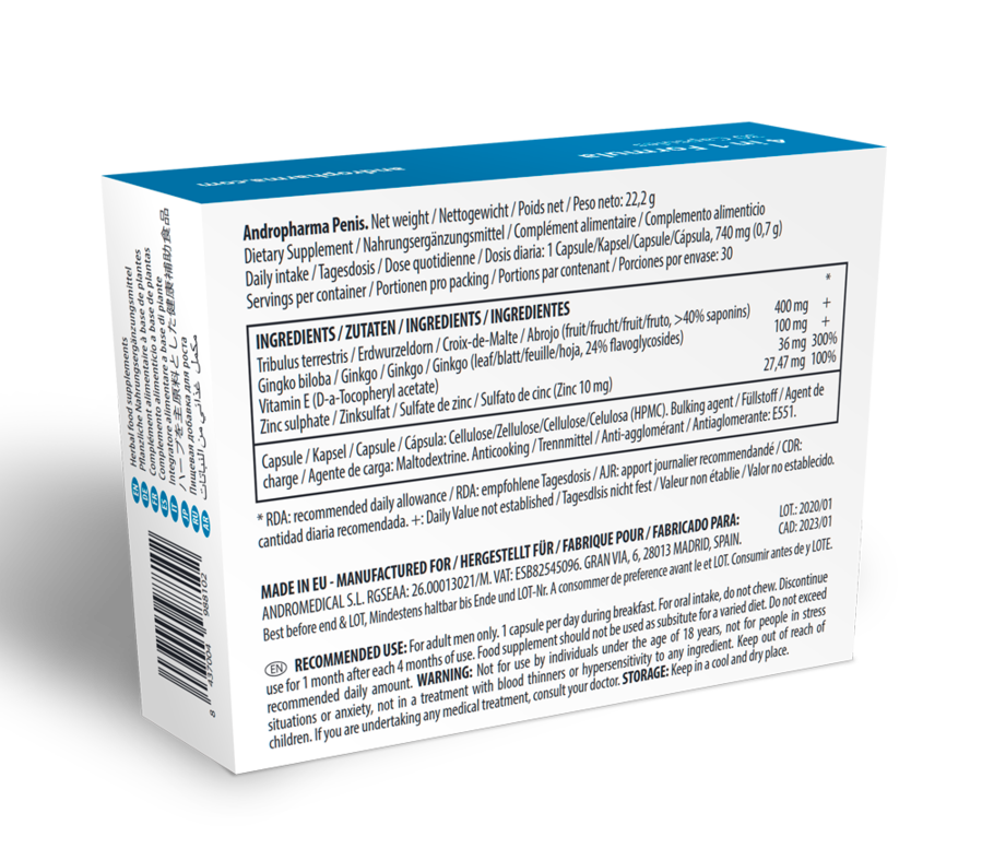 Andropharma Penis - Supplément D''Agrandissement Du Pénis