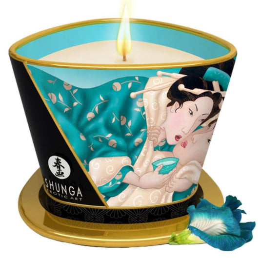 Shunga - Bougie De Massage Fleurs Des Îles 170 Ml - SHUNGA CANDLES | pharmacie, pour les massages, bougies de massage | Dimensions : 290
