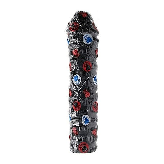 Gode All Black 38 cm puissant et nervuré