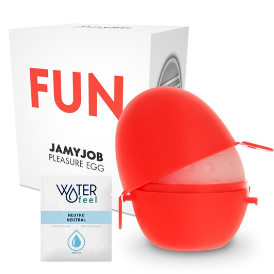 Jamyjob - Egg Masturbateur Rouge Edition Discrett - JAMYJOB | sextoys, jouets sexuels pour hommes, vagins avec vibration | Dimensions : 57