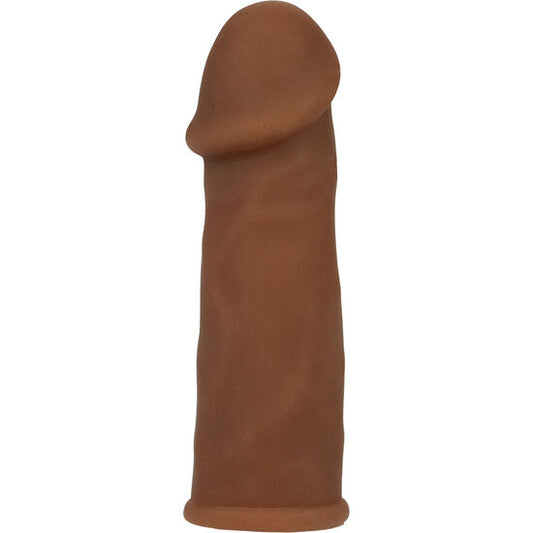 Calexotics - Extension De Pénis Futurotique Marron - CALEXOTICS | sextoys, jouets sexuels pour hommes, accessoires de pénis, couvre-pénis avec extension | Dimensions : 160