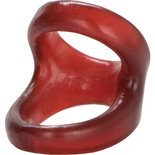 Calexotics - Colt Snug Tugger Rouge - CALEXOTICS | sextoys, jouets sexuels pour hommes, accessoires de pénis, anneaux de pénis, cockrings sans vibration | Dimensions : 38