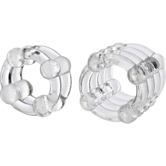 Calexotics - Anneaux Colt Enhancer Clairs - CALEXOTICS | sextoys, jouets sexuels pour hommes, accessoires de pénis, anneaux de pénis, cockrings sans vibration | Dimensions : 42