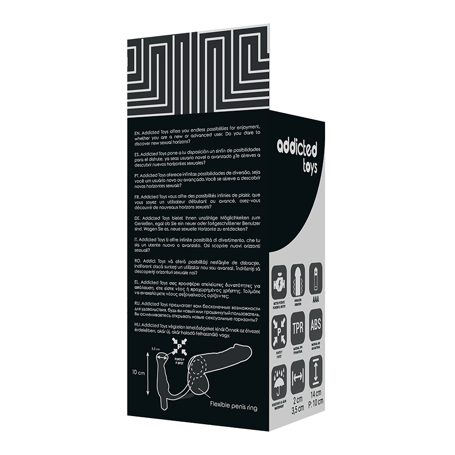 Vibromasseur Prost Tico Noir 10 cm