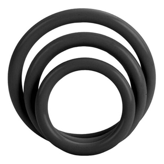 Calexotics - Tri-Anneau Noir - CALEXOTICS | sextoys, jouets sexuels pour hommes, accessoires de pénis | Dimensions : 30