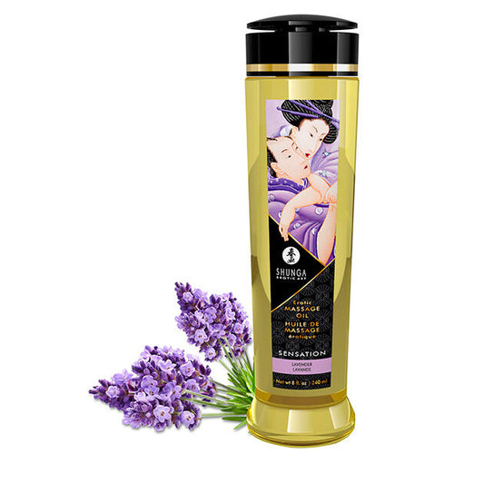 Shunga - Huile De Massage Érotique Sensation 240 Ml - SHUNGA OILS | pharmacie, pour les massages, huiles aromatisées | Dimensions : 260