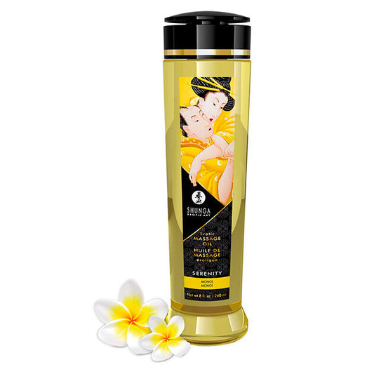Shunga - Huile De Massage Érotique Sérénité 240 Ml - SHUNGA OILS | pharmacie, pour les massages, huiles de massage sans saveur | Dimensions : 258
