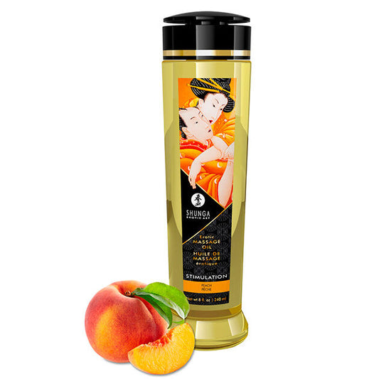 Shunga - Huile De Massage Érotique Stimulante 240 Ml - SHUNGA OILS | pharmacie, pour les massages, huiles aromatisées | Dimensions : 260