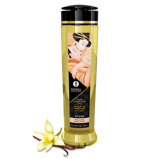 Shunga - Huile De Massage Érotique Désir 240 Ml - SHUNGA OILS | pharmacie, pour les massages, huiles aromatisées | Dimensions : 260
