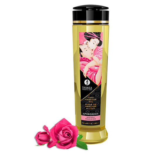 Shunga - Huile De Massage Érotique Aphrodisia 240 Ml - SHUNGA OILS | pharmacie, pour les massages, huiles aromatisées | Dimensions : 260