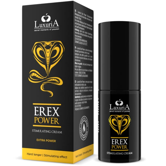 Intimateline Luxuria - Erex Power Crème Pénis Dur Plus Long 30 Ml - INTIMATELINE LUXURIA | pharmacie, stimulants pour garçons, augmentation de l'érection | Dimensions : 66