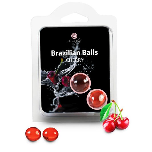 Secretplay - Boules Brésiliennes Cerise - SECRETPLAY COSMETIC | pharmacie, lubrifiants, boules brésiliennes | Dimensions : 23