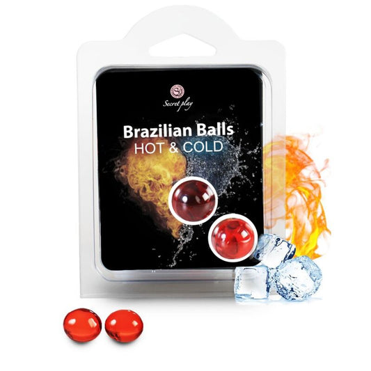 Secretplay - Balles Brésiliennes Effet Chaleur Et Froid 2 Unités - SECRETPLAY COSMETIC | pharmacie, lubrifiants, effet froid | Dimensions : 21