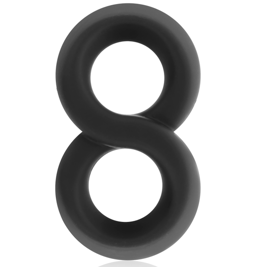 Powering - Anneau Pénis Et Testicules Super Flexible Et Résistant Pr12 Noir