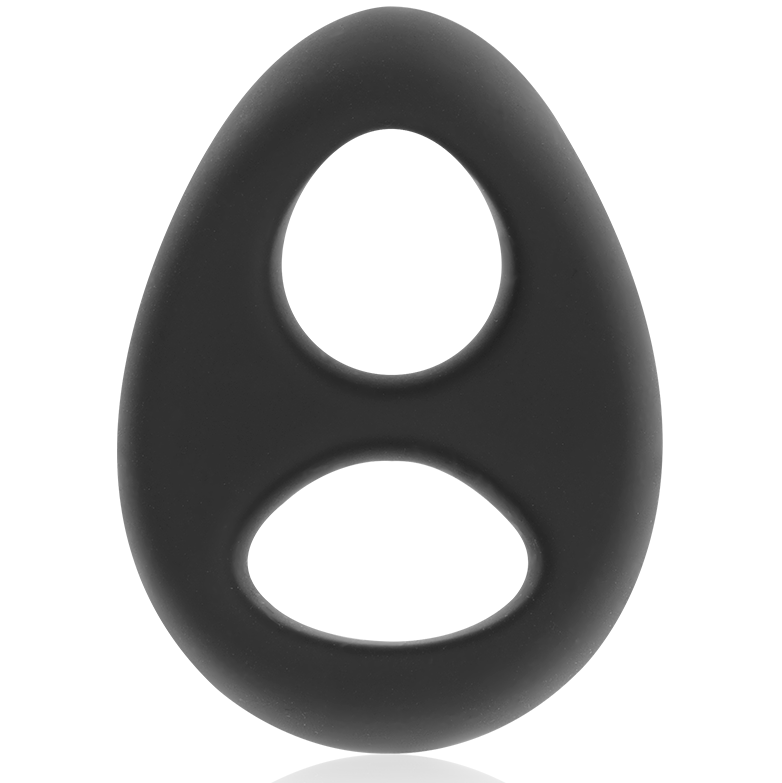 Powering - Anneau Pénis Et Testicules Super Flexible Et Résistant Pr13 Noir - POWERING | sextoys, jouets sexuels pour hommes, accessoires de pénis, anneaux de pénis, cockrings sans vibration | Dimensions : 56
