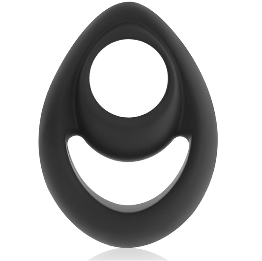 Powering - Anneau Pénis Et Testicules Super Flexible Et Résistant Pr14 Noir - POWERING | sextoys, jouets sexuels pour hommes, accessoires de pénis, anneaux de pénis, cockrings sans vibration | Dimensions : 54
